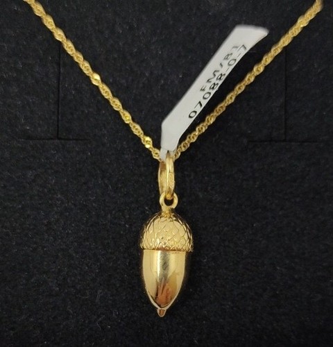 Pendentif chaîne or 18k - en,