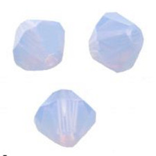 100  Toupies en crystal 4 mm Air blue opal