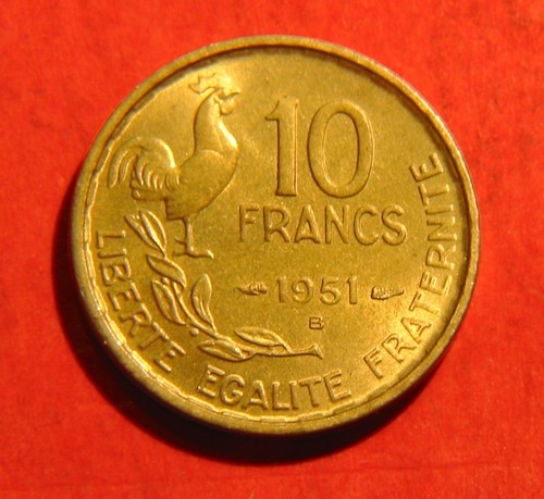 Francs guiraud 1951 b - francs, spl