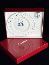 Cartier La maison des enfants 1986 set assiette coqtier en porcelaine