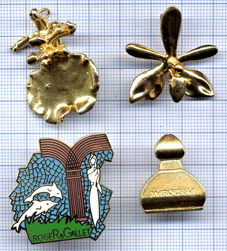 Lot broches vintages parfum - de,
