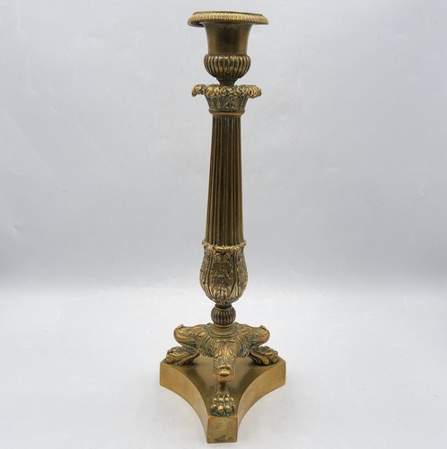 Bougeoir bronze ciselé - en,