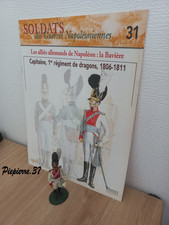 soldats de plomb 1er empire del prado - Captain Bavarian 1st Dragoon + fascicule
