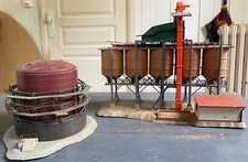 FALLER HO lot de 4 batiments usine silo maquettes montées photos à regarder