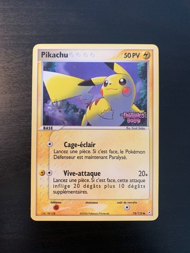Carte pokémon pikachu - :,