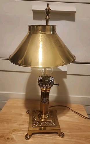 Vintage brass desk lamp - lamp, orient