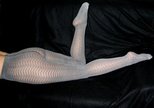 COLLANT PHILDAR GIVRE 60 D T 4 ETAIN COTON LYCRA LINGERIE MODE FANTAISIE CHEVRON