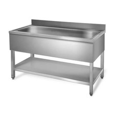 Plonge Inox – 1 Bac sans Égouttoir - Equipement -  Cuisine - Professionnel