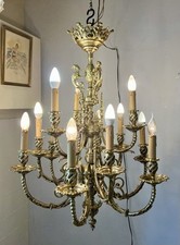 Grand lustre XIXe  -   Néo-Gothique  - Violet le Duc -