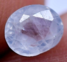 Non Traité Naturel Ceylan Bleu Saphir 0.75 CT Agl Certifié Ovale Ample Pierre