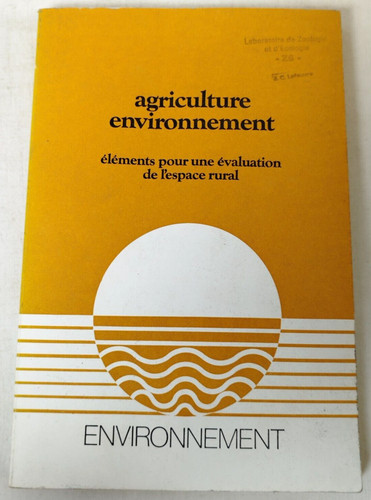 Agriculture environnement eval - agriculture,