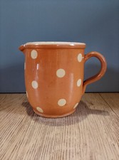 pichet a pois ancien en terre cuite vernissée