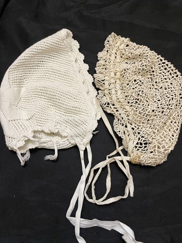 Bonnet ancien poupon, bébé X