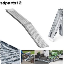 Rampe de Chargement Pliante en Acier Antidérapante Moto Scooter Vélo 200kg 1,8m