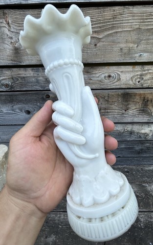 Lampe vase main corne - vase, d