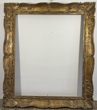 Cadre ancien 15F doré et