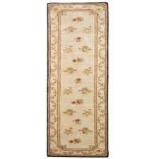 Tapis En Laine Aubusson Ivoire À Motif Intégral Tissé À La Main Toutes Tailles