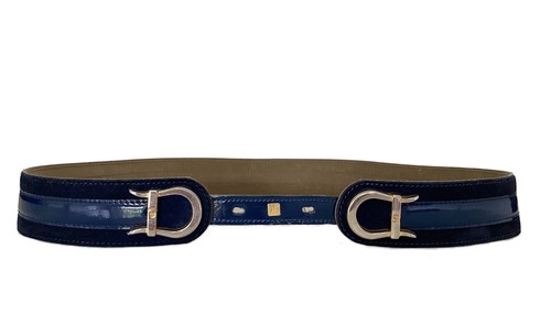 Ceinture cuir bleu - en, marine