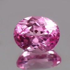 Saphir Rose Ceylan Naturel Parfait AAA 4,45 Ct Gemme Taillée Ovale 10x8 Mm