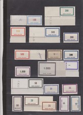 LOT TIMBRES FICTIFS  NEUF ** 2 PAGES DE TIMBRES A VOIR ET IDENTIFIER