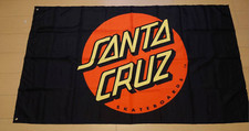 Rare grande bannière SANTA CRUZ SKATEBOARDS 150x85 pour competition SKATE & Déco