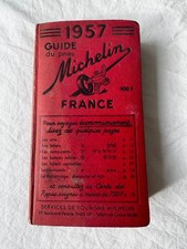 Guide du pneu Michelin France 1957 - couverture rigide rouge. Bon état