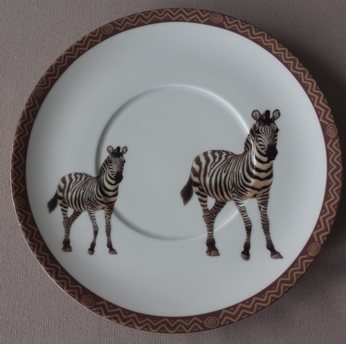 Assiette soucoupe zèbre - soucoupe,