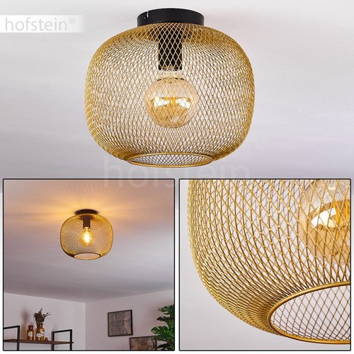 Plafonnier lustre doré lampe - plafonnier,