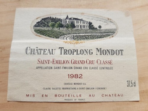 étiquette vin chateau