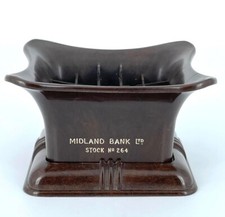 Cendrier en bakelite marron