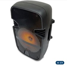 POSS Micro Chaîne connectée à LED Enceinte Karaoke avec Micro