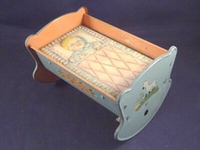 Ancien rare jouet tôle lit