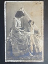 cpa Cachet 1904 NAMUR FANTAISIE FEMME ENFANT BERCEAU Le Reveil de Bébé