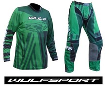 Adult motocross green - kit, set
