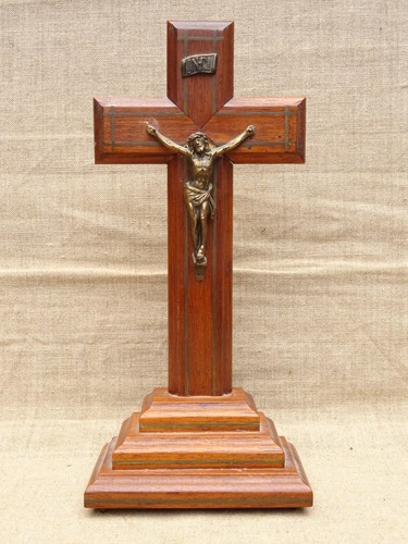 Ancien crucifix poser - a,