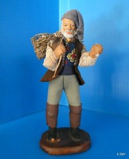 PETIT SANTON  HABILLE MARIUS CHAVE  HOMME AU FAGOT   15 cm