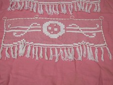 paire de  rideau ancien filet