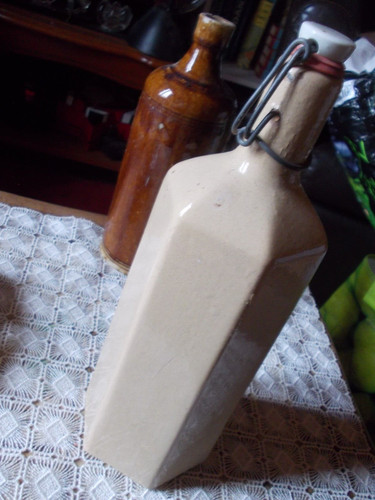 Bouteille grès vernissé - en,