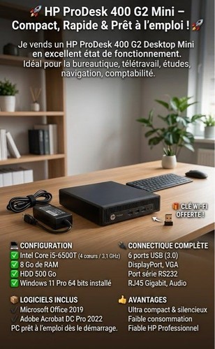 Prodesk 400 mini i5 - hp, –