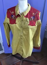DOUBLE D RANCH USA « CHEMISE COUNTRY WESTERN »TAILLE M USA - VINTAGE 