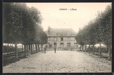 CPA Corroy, L´École vue de