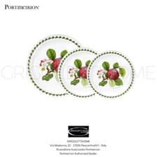 Portmeirion - Pomona Pomme - Service De Table 3 Pièces - Plat + Fond + Fruit