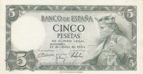 Espagne pesetas alfonse - -,