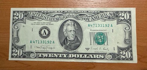 Billete dólares año - de,