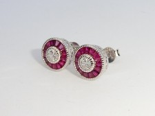 Dames Halo Design Rubis et