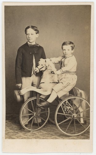 Cdv circa 1865 garçons - cdv,