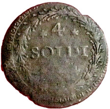 Republica Corsa/4 soldi 1764
