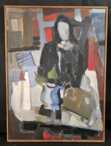 Tableau huile dame petit - huile,
