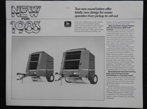 John deere neuf pour 1983 - neuf, "