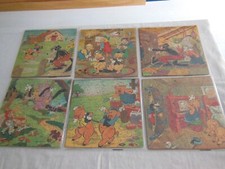 Lot de 6 puzzles en bois sur